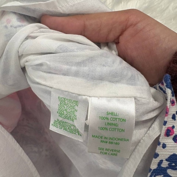 Lilly Pulitzer Delia Indigo Star Crush Print Vintage Dobby Shift Dress Size 6 - Picture 10 of 10